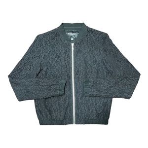 Guess Lace Bomber Jacket Black S